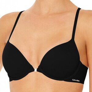 Calvin Klein Women's Perfectly Fit Front-closure Bra NWT Black 32B